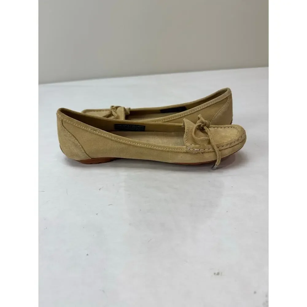 Rockport Smart Loafter Suede Tan Beige Washable Footwear Women's Size 6.5